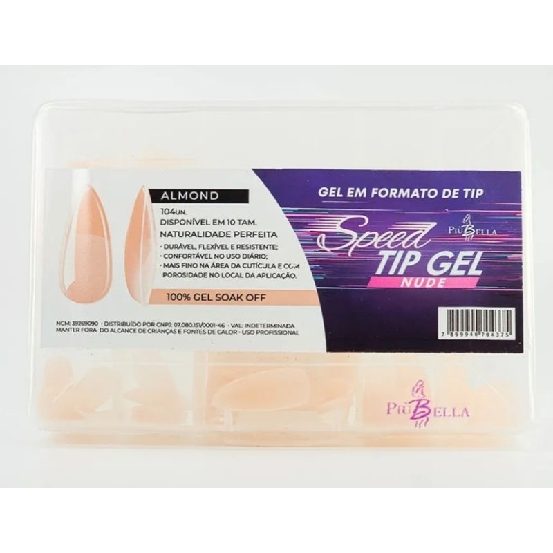 Speed Tip Gel Nude Piu Bella em Oferta na Shopee