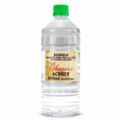 500ml Ecosolv Acrilex Diluente Para Tinta Óleo + Nota Fiscal em Oferta na Shopee