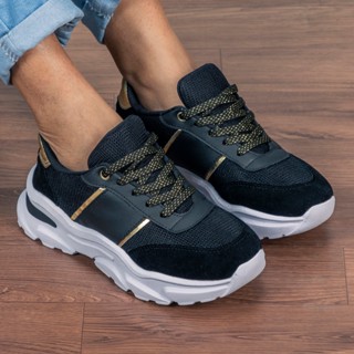 Tênis GuGi Feminino Casual Fiorella Sola Antiderrapante Caminhada Camurça Leve e Confortável 622-GG em Oferta na Shopee