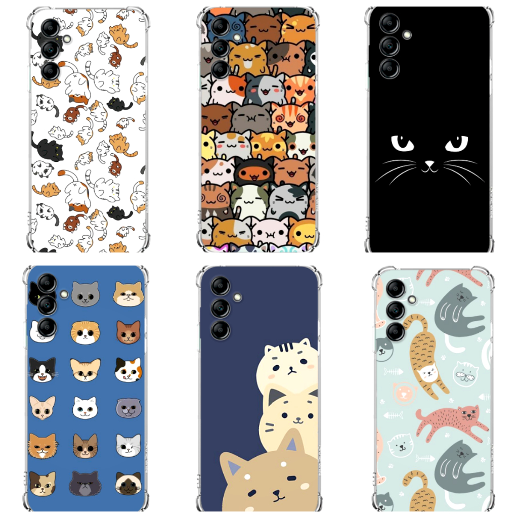 CAPA TPU DESENHOS VARIADOS CAPINHA COMPATIVEL COM A15 A25 A35 A55 GATOS