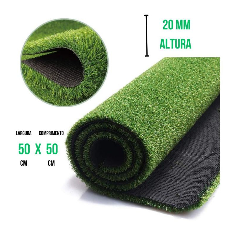 Grama Sintética Nacional Kapazi - Grama alta 20mm de altura - Ideal para Jardins