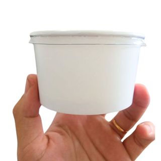 Pote 200 ml em Papel com Tampa - Pacote com 200 unidades em Oferta na Shopee