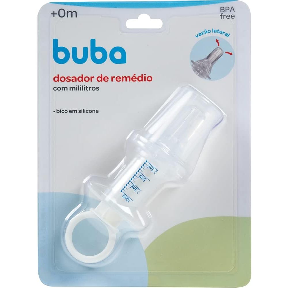 Dosador De Remédio Com Mililitros Seringa Buba - Babydeas Com Bico De Silicone E Tampa em Oferta na Shopee