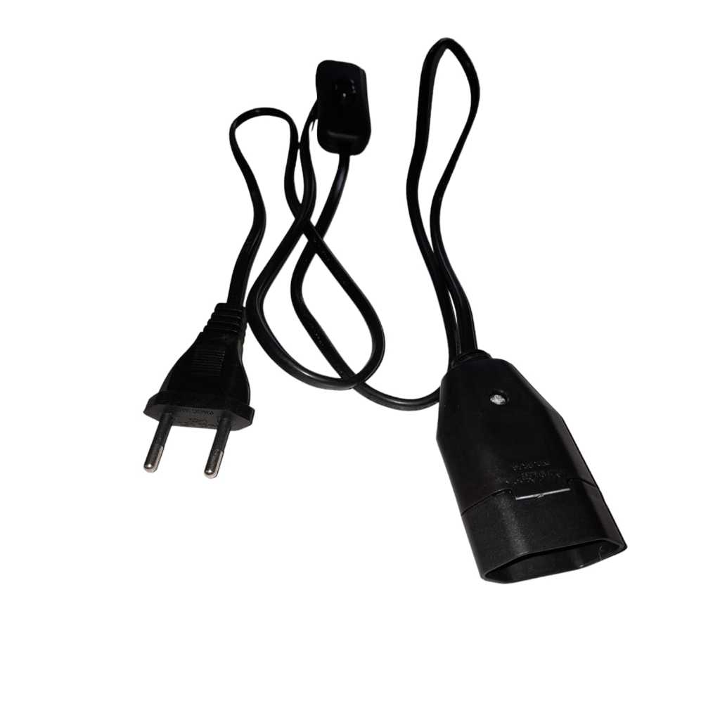 RABICHO EXTENSAO com plugue Liga/Desliga 2M PRETO 10A 2P Bivolt 8672