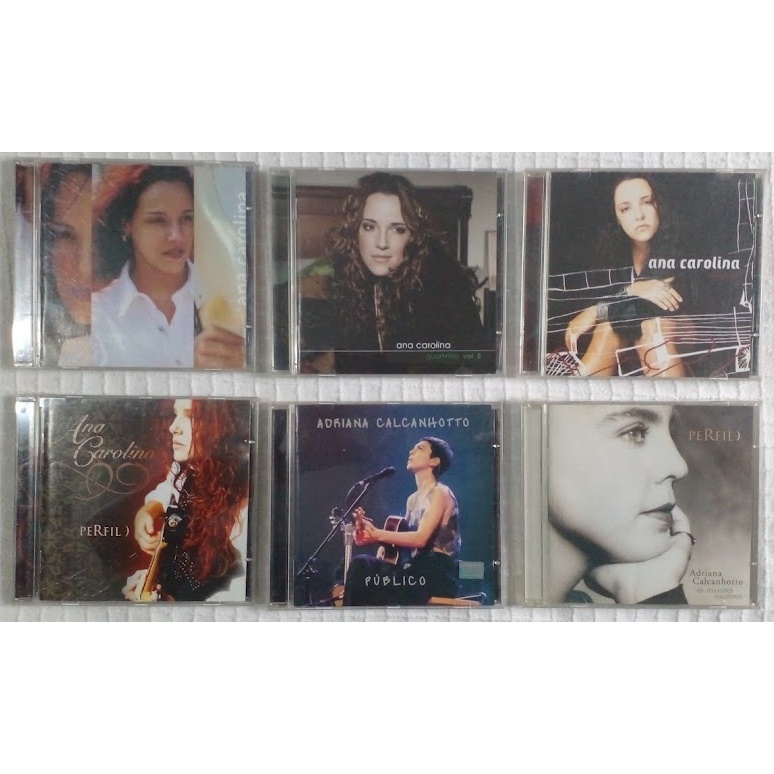 CD Ana Carolina Adriana Calcanhotto Álbuns de Sucessos Original Gravadora Á Escolha