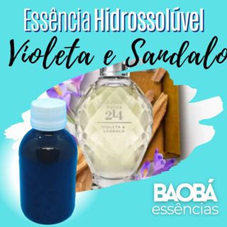 Essência Premium VIOLETA E SANDALO - HIDROSSOLÚVEL - 100ml em Oferta na Shopee