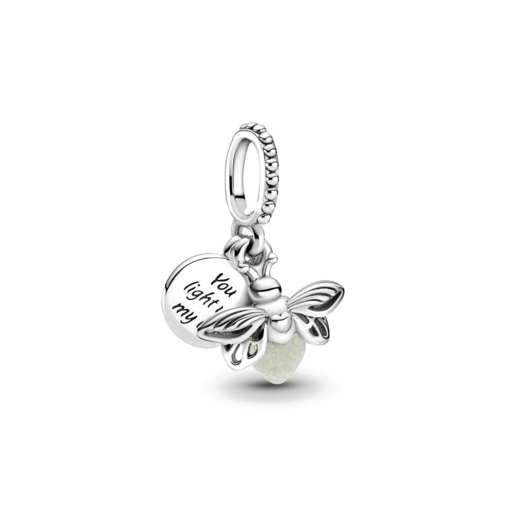 Berloque Pingente Vagalume Para pulseira Pandora Vivara Charms em Prata 925