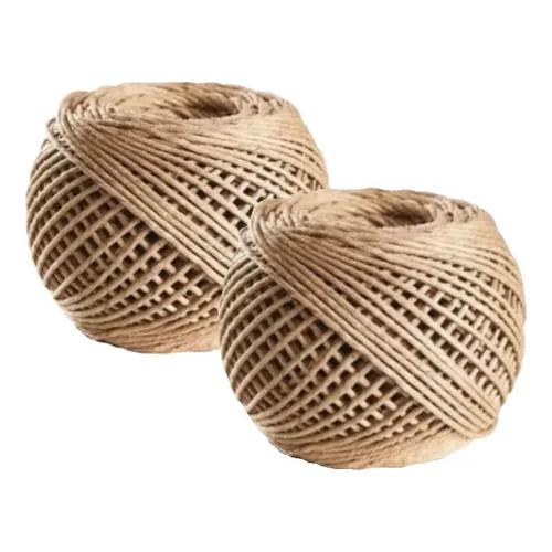 Kit Com 2 Fio Cordão Barbante Rami 2mm Rolo 100g Sisal Rústico 90mts Artesanato Decoração Convite