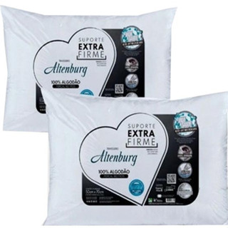 2 Travesseiros Altenburg Suporte Extra Firme 180 Fios 50x70cm em Oferta na Shopee