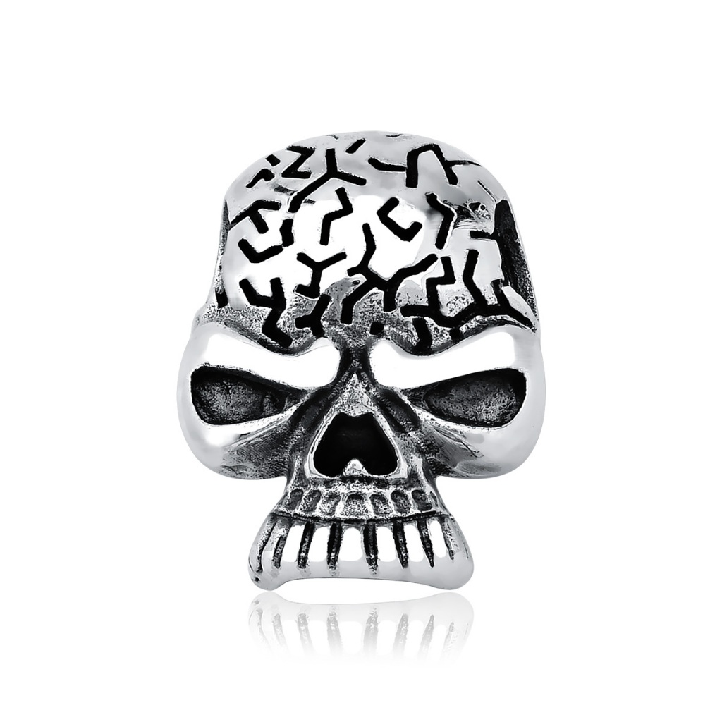 Pingente Masculino de Prata 925 Caveira Bali em Oferta na Shopee