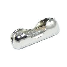 Fecho canoa níquel para corrente bolinha de 2.4 mm (9x3 mm) - Aprox. 5.000 peças
