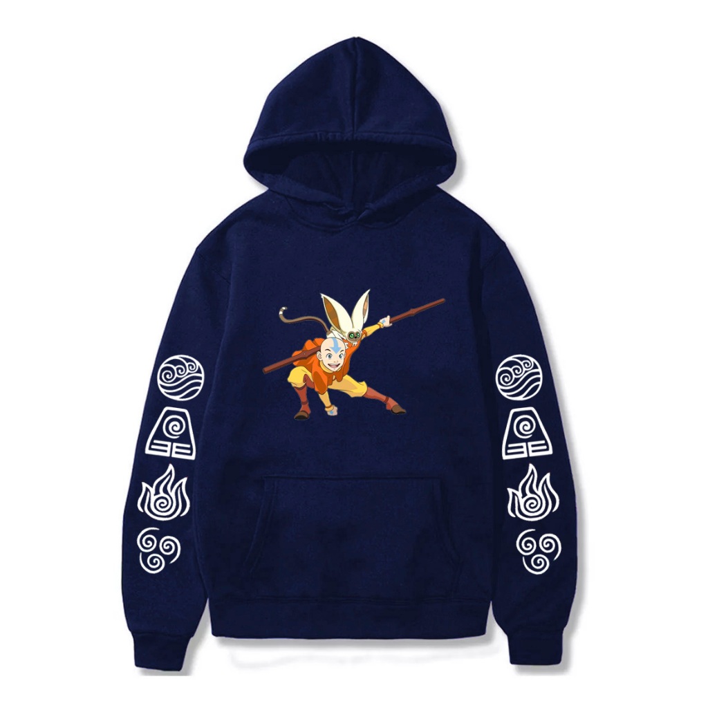 Moletom Canguru Infantil Aang Avatar Blusa de Frio Estampado