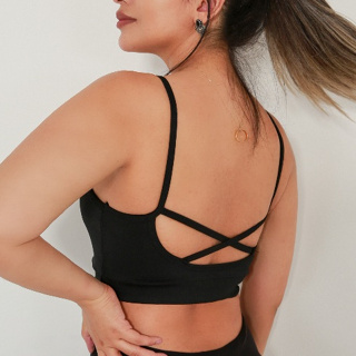 Top Academia Alcinha Fitness Com Cruzado nas Costas: Zero Transparência - Suplex Power - Costas Xis Top Fitness - Cores em Oferta na Shopee