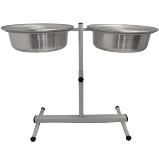 Comedouro Elevado Duplo Ajustável Pote Alumínio Regulável Cachorro 1,5L em Oferta na Shopee