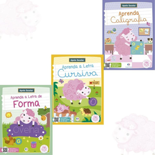 Kit- Livros Ovelha rosa aprenda a escrever em Oferta na Shopee