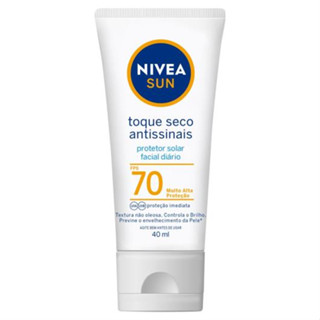 Protetor Solar Facial Nivea Sun Toque Seco Antessinais Fps70 40ml