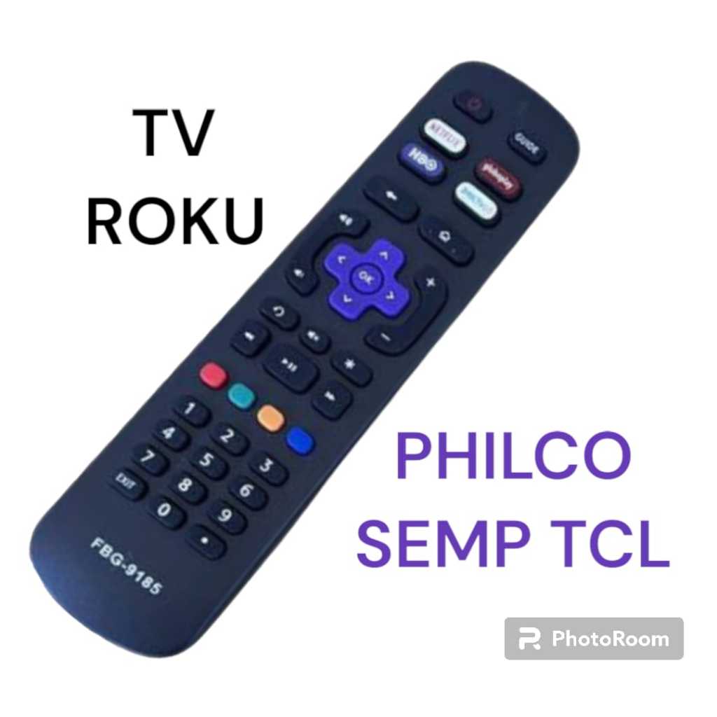 Controle Remoto Compatível Tv Semp Tcl Toshiba Roku Smart FBG-9185 LE-7358