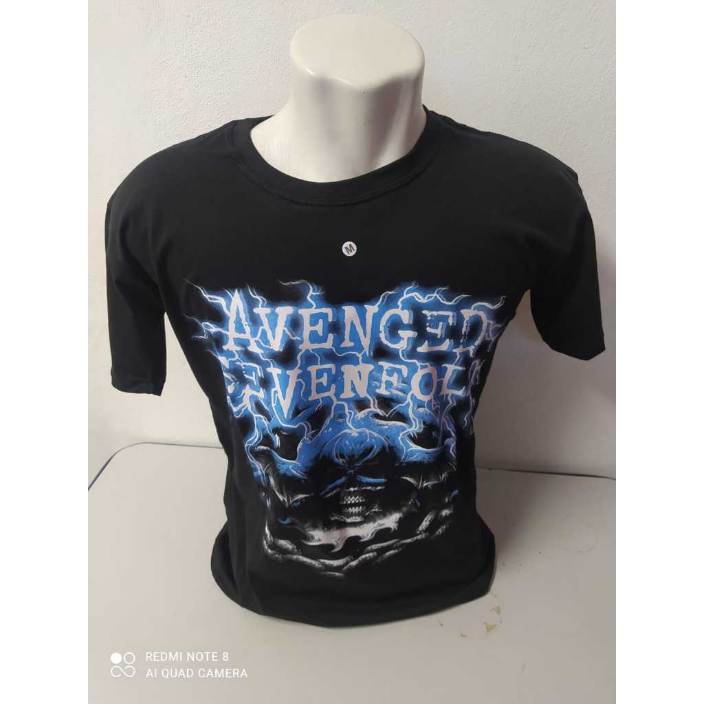 Camiseta basica (unissex)- banda de rock Avenged Sevenfold- do P ao Plus Size 100% Algodão