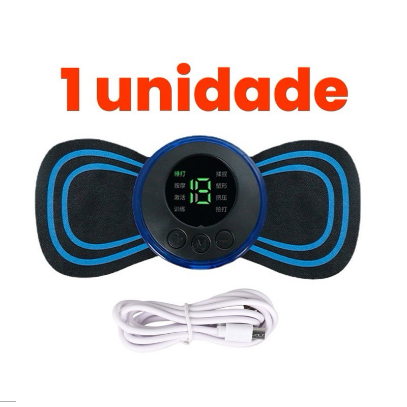 Kit 4Mini Massageador Elétrico Portátil Cervical Alivio da dor Muscular