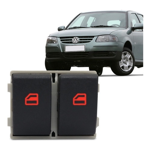 Botão Vidro Elétrico Gol G5 G4 Fox Voyage Saveiro G4 Polo Duplo 2 Estagios Clicks em Oferta na Shopee