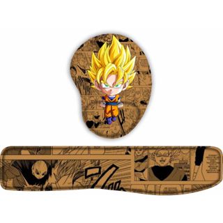 Kit Mouse Pad + Apoio de teclado Goku em Oferta na Shopee