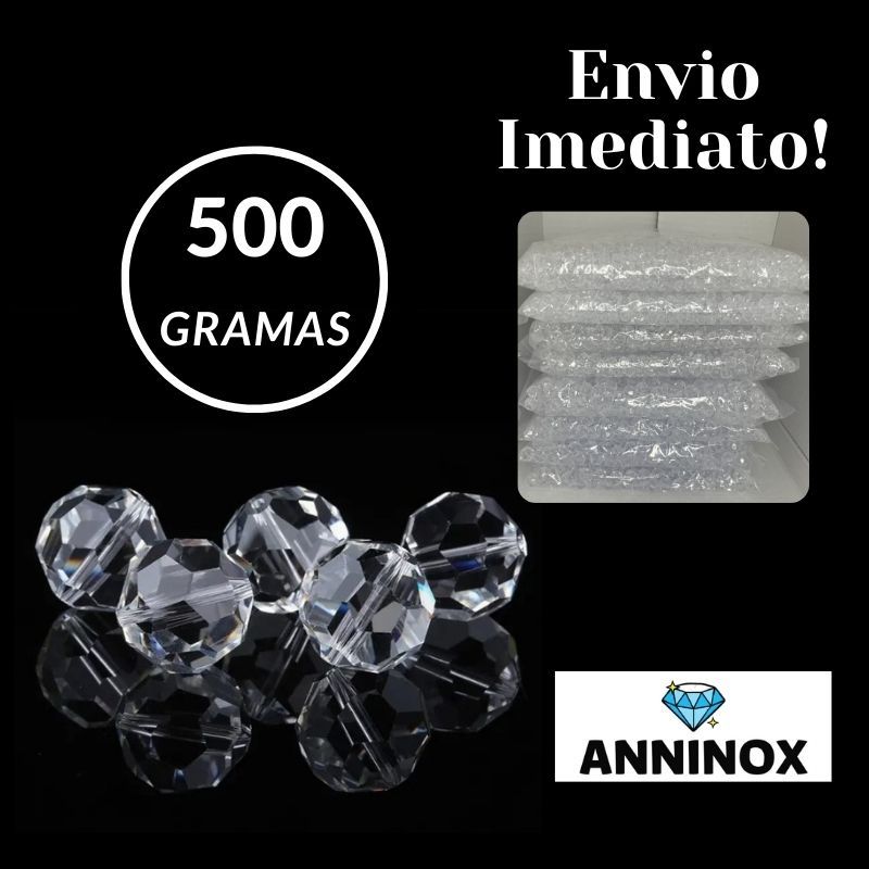 Pedrarias Cristal Acrílico Facetado 500g 250g Furo/LUXO/MENOR PREÇO/Artesanato/Vasos/Bordados