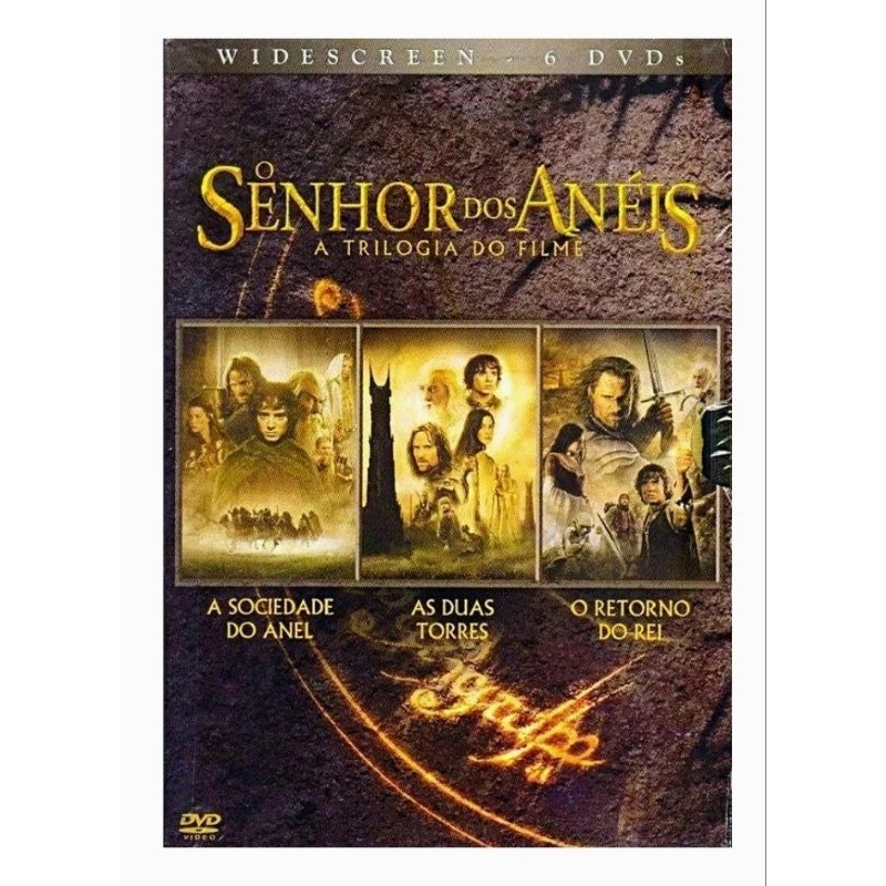 O Senhor Dos Anéis - A Trilogia: 6 Discos - Lacrado e Original (RARIDADE) Dvd.