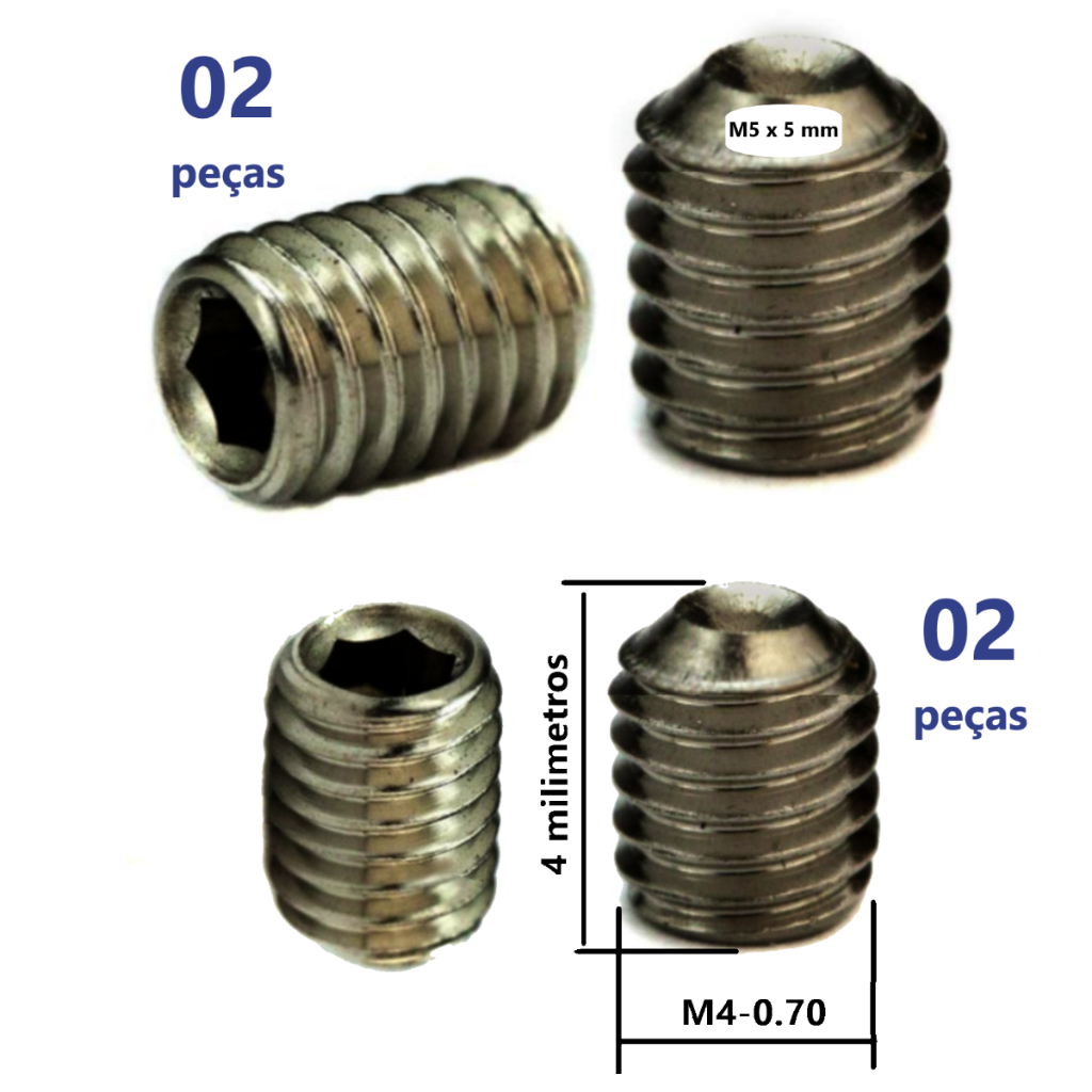 Parafusos Para Fixar acabamentos Registro/torneira 2 medidas em Oferta na Shopee