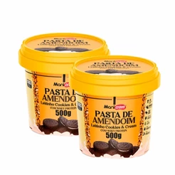 Pasta de Amendoim Leitinho Cookies e Cream com Whey Protein Kit com 02 unid 500g - Manicrem