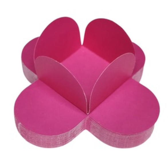 Forminha para Doces 4 Pétalas Rosa Chiclete - Nc Toys - Rizzo Distribuidora