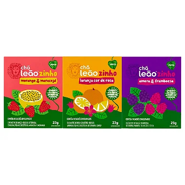 Kit Chá Leãozinho Água Gelada Kids - 30 Sachês Escolha o Sabor - Food & Beverages