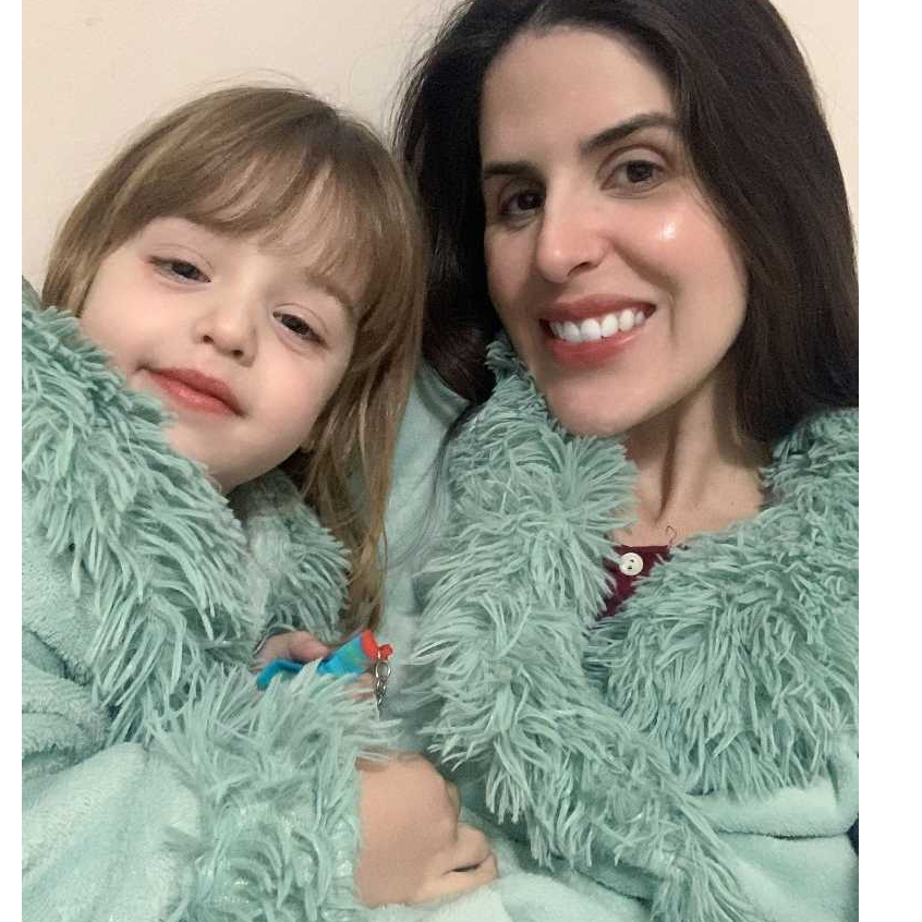 Roupão Feminino Gola de Pelo Microfibra Atlântica