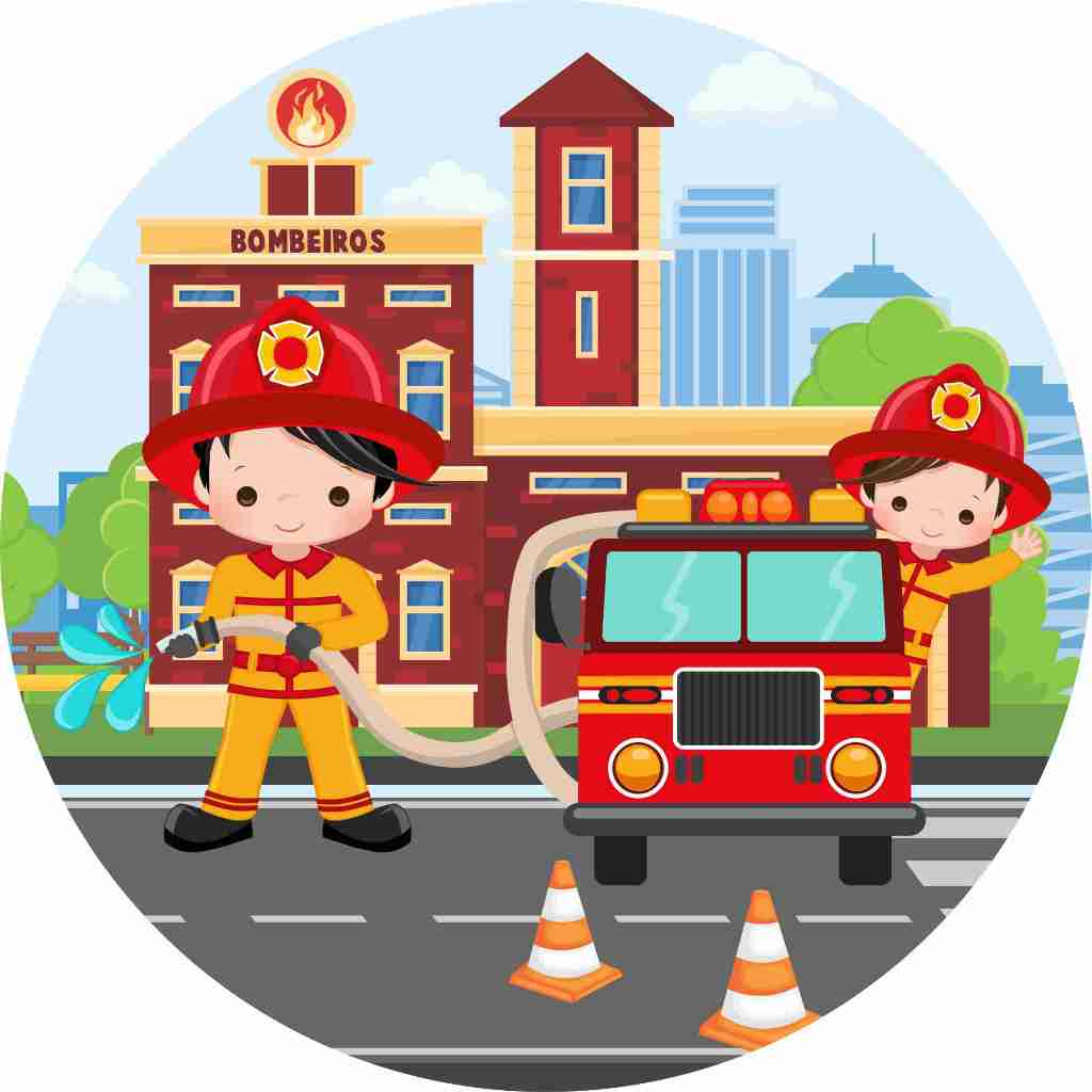 Painel Sublimado Bombeiros - Varios Temas em Oferta na Shopee