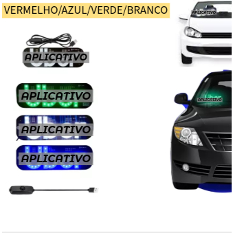 Placa Led Aplicativo Particular Led Letreiro Luminoso - Envio Imediato