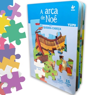 Livro Bíblico -A Arca De Noé Com Animações E Quebra Cabeça Para Crianças em Oferta na Shopee