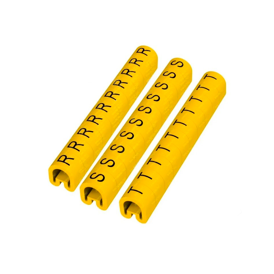 Anilhas Marcador de Cabos R S T 50 cada Letra