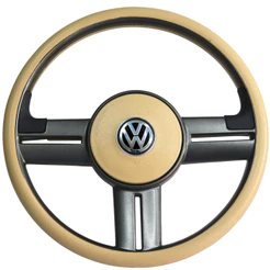 Volante Esportivo Rallye Bege/Grafite Gol Parati Saveiro Santana G2 G3 G4 Golf Polo Classic Cordoba