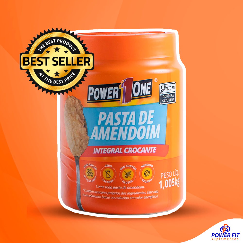 Pasta de Amendoim 1kg 100% Original - Power One em Oferta na Shopee