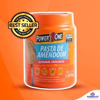 Pasta de Amendoim Crocante 1kg - Power One em Oferta na Shopee