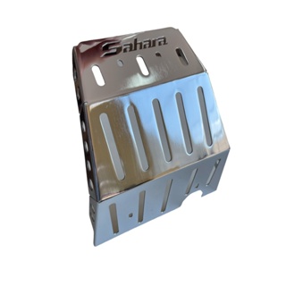 Protetor Carter Aço Carbono Honda Sahara 300 2024 Cromado em Oferta na Shopee