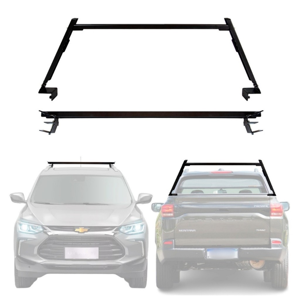 Rack De Teto Goleira Caçamba Removível Chevrolet Montana