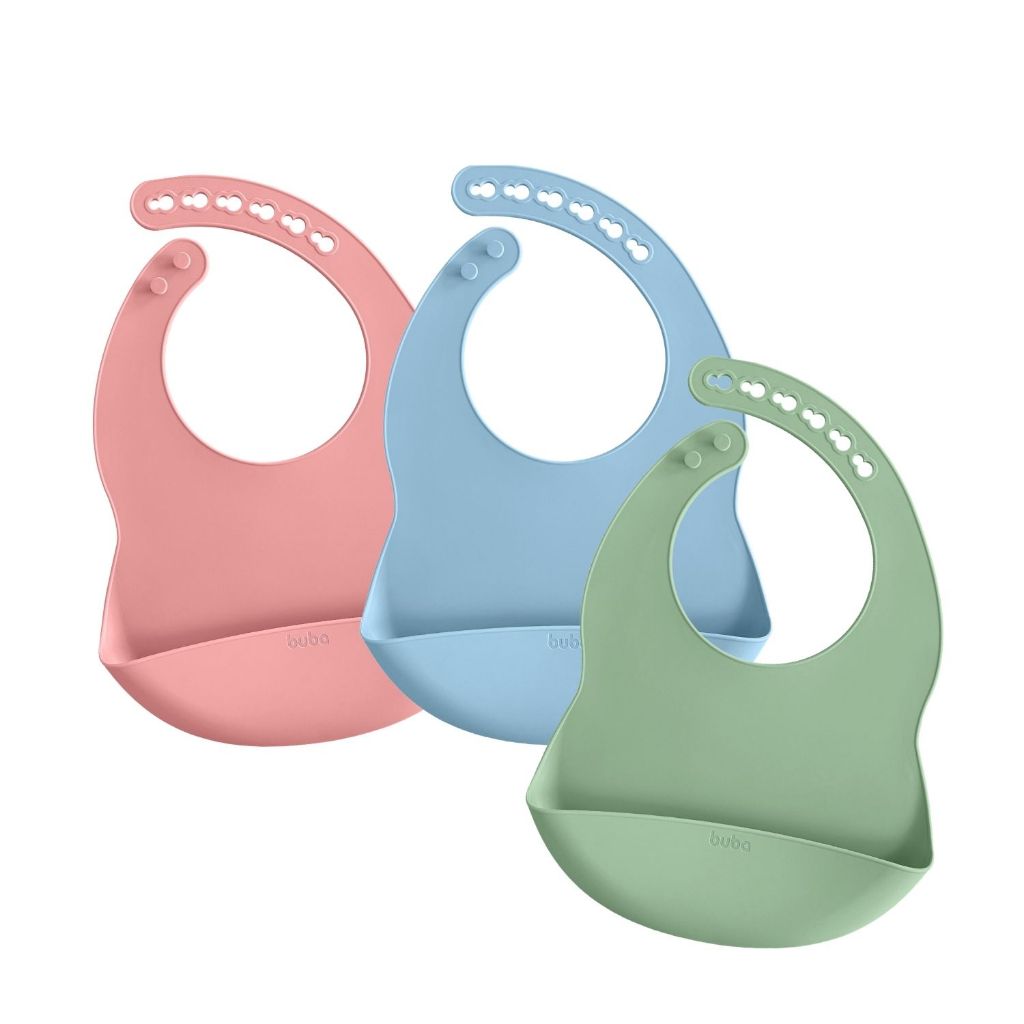 Babador, Bowl, Jogo Americano, Pratinho ou talheres Bebê - Silicone - BPA Free - Buba em Oferta na Shopee