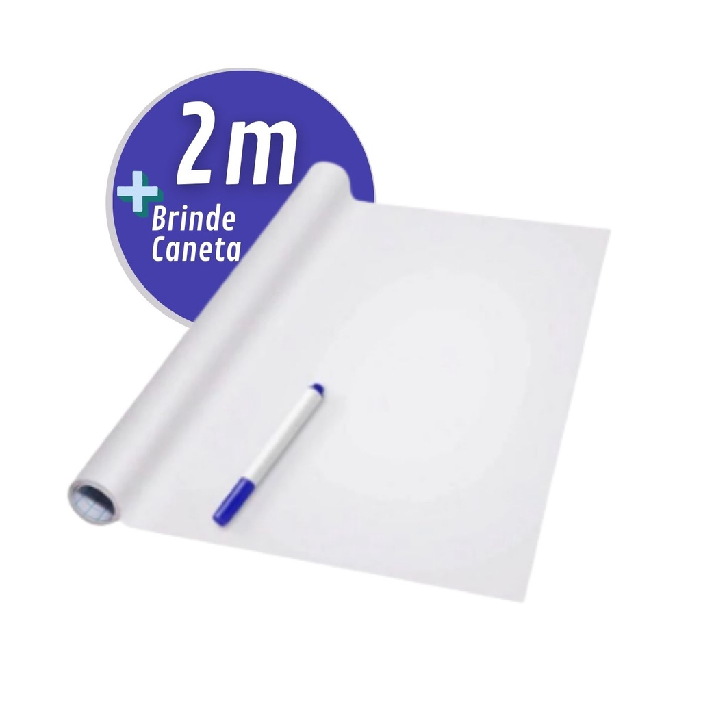 Adesivo Branco Quadro Lousa Acompanha Caneta 2,00x0,45cm em Oferta na Shopee