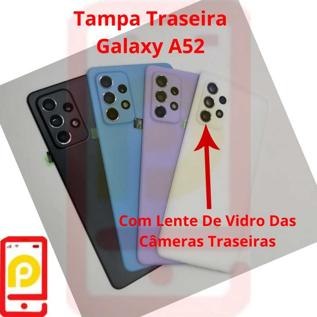 Tampa Traseira de Plastico Galaxy A52 Com Lente PROMOÇÃO em Oferta na Shopee