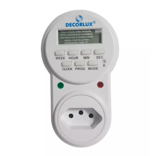 Temporizador Digital Compacto Bivolt 10a Te 2163 Decorlux