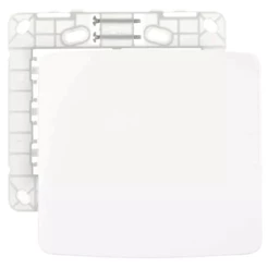 Conjunto Placa Espelho Moldura Tampa 4x4 Cega B3 - MarGirius Branco