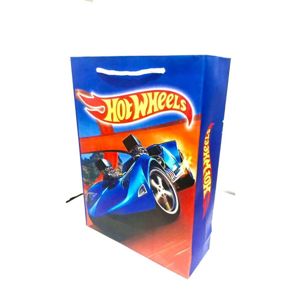 20/30/40/50 unidades sacola de papel tema hot wheels medida 24x17x6cm as sacolas já vão prontas para uso!