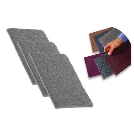 Kit 3 Manta Lixa Abrasiva Fina Média ou Grossa 225x110mm Starfer Não Enferruja Flexível