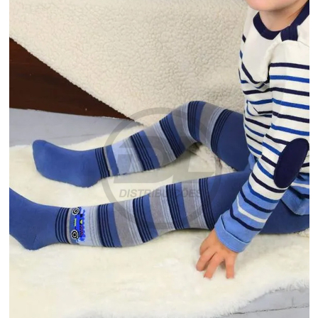 Kit Com 2 PCS Meia Calça Com Pé Infantil Inverno Para  Meninos