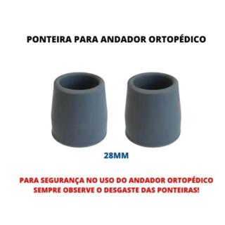 Ponteira para Andador D10 - 28mm Dellamed - Par em Oferta na Shopee